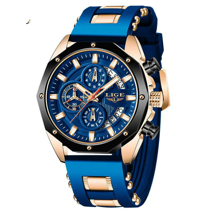 Luxury silicone Sport Chronograph Watch