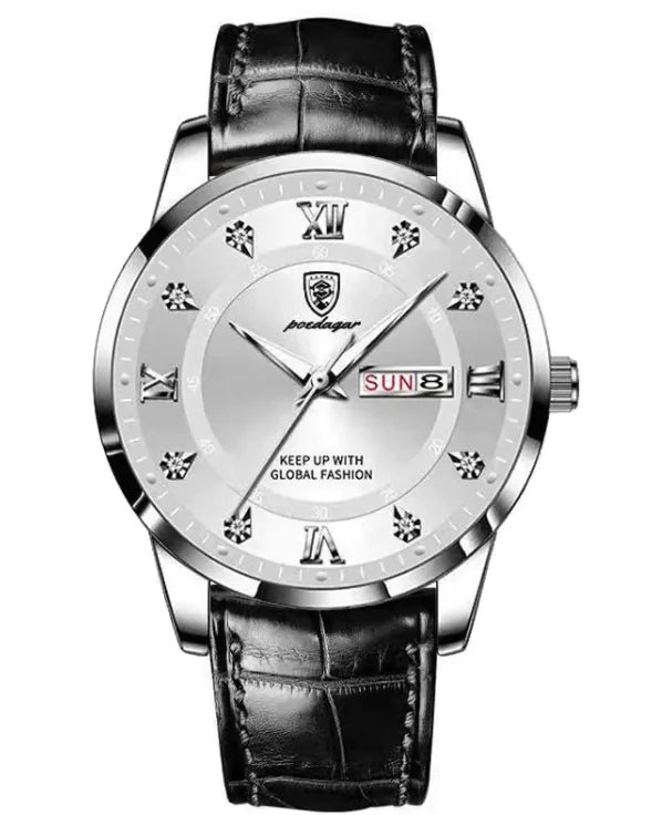 Luminous Men's Dual Calendar Watch